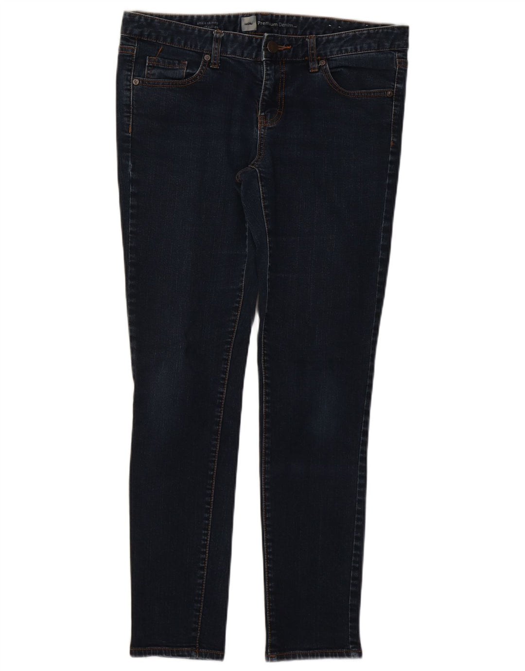 MOSSIMO Womens Skinny Jeans US 10 Medium W34 L29 Navy Blue Cotton