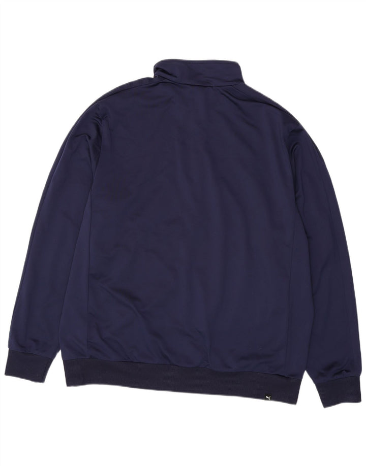 Jachetă de trening grafică PUMA pentru bărbați, 2XL, poliester bleumarin