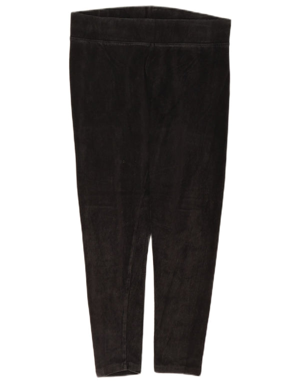 Marks & Spencer Pantaloni crop din velur pentru femei UK 14 Large W32 L24 Gri