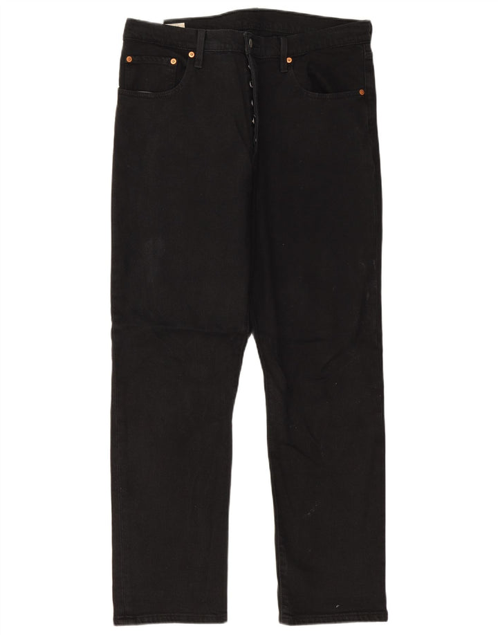 Blugi drepti pentru bărbați Levi's 501 W32 L28 bumbac negru
