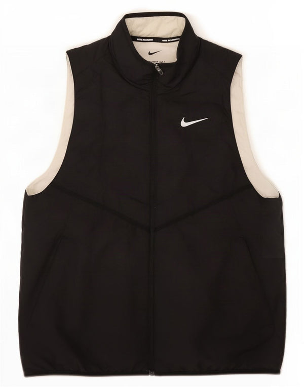 Jachetă de trening Nike Therma-Fit fără mâneci pentru femei UK 14 Medium Black