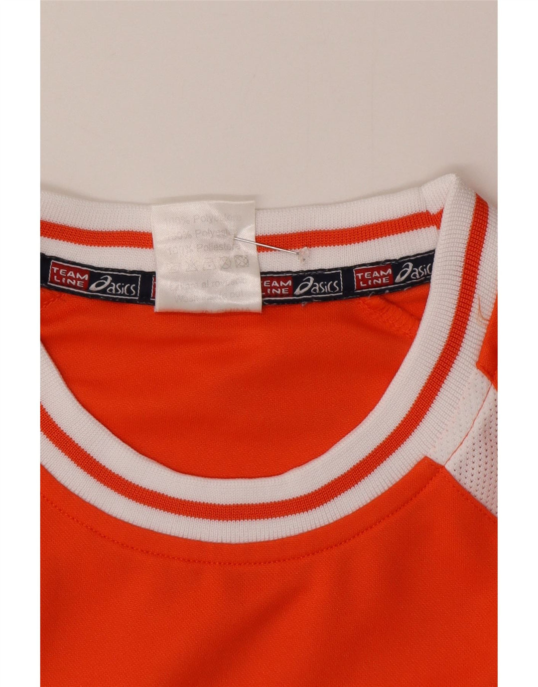 Tricou grafic Asics pentru bărbați Top mare portocaliu din poliester color bloc