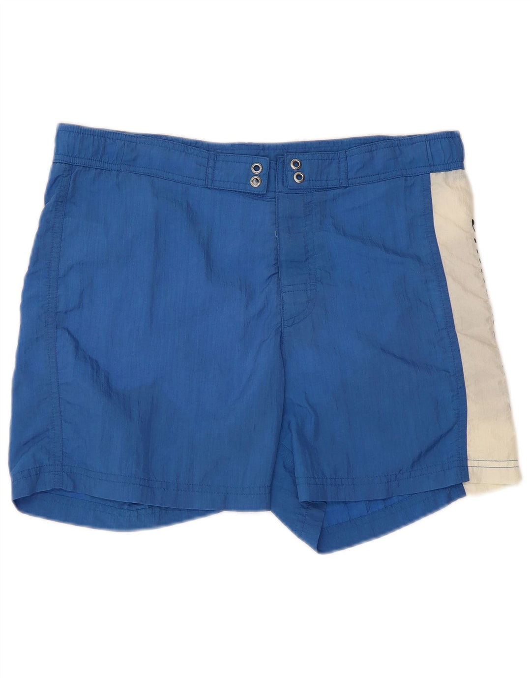 Pantaloni scurți de înot grafic pentru bărbați Bikkembergs, albastru mediu, poliamidă color bloc