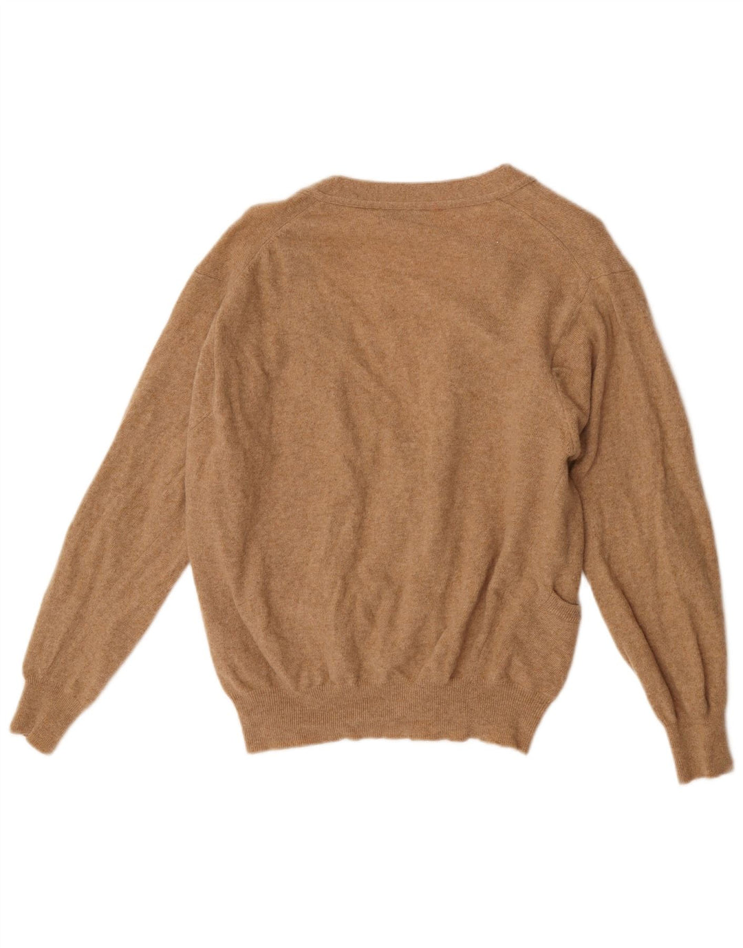 Pulover cardigan pentru femei Benetton UK 16 Lână de miel maro mare