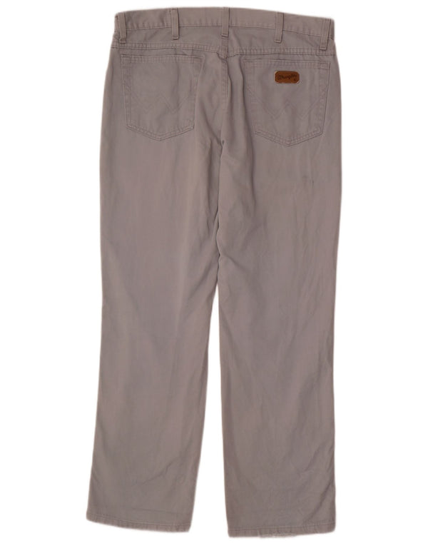 Pantaloni casual drepti pentru bărbați Wrangler Texas W34 L30 bumbac gri