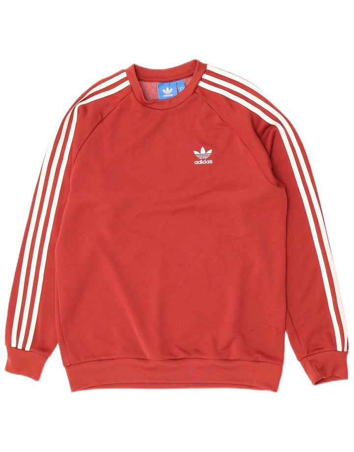 Hanorac pentru bărbați Adidas Jumper Medium Red Poliester