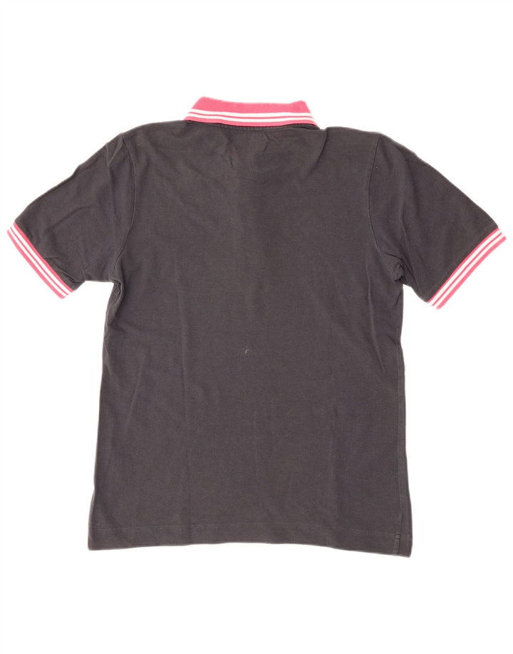 Tricou polo pentru rugby Kappa pentru bărbați, bumbac negru mic