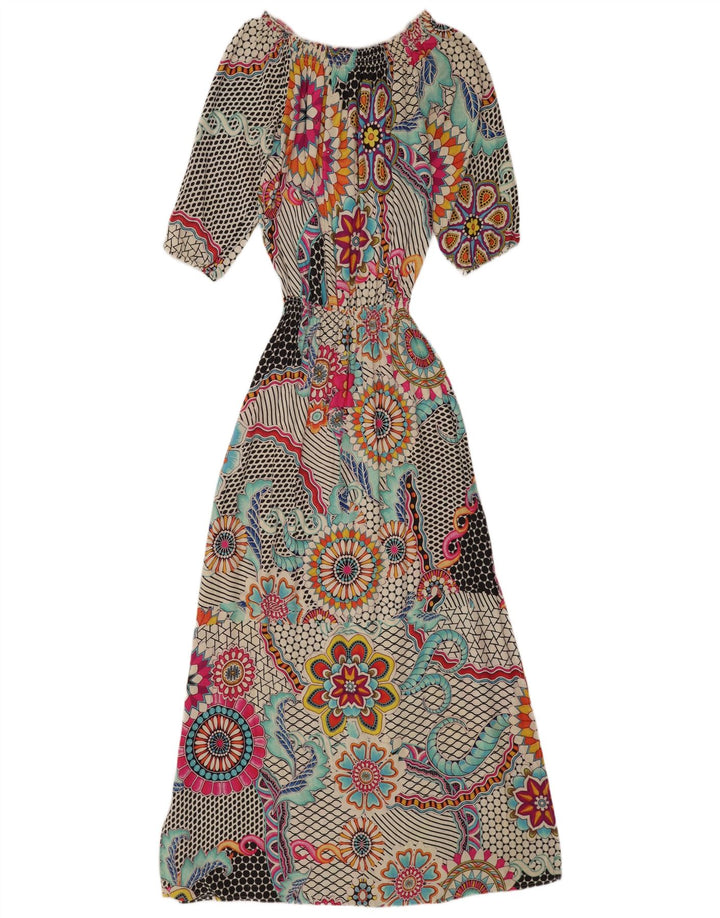 Rochie maxi cu maneci 3/4 pentru femei Desigual EU 40 Medium Multicolor Floral