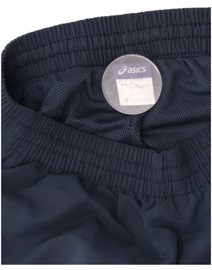 Pantaloni de trening Asics pentru bărbați, poliester mediu bleumarin