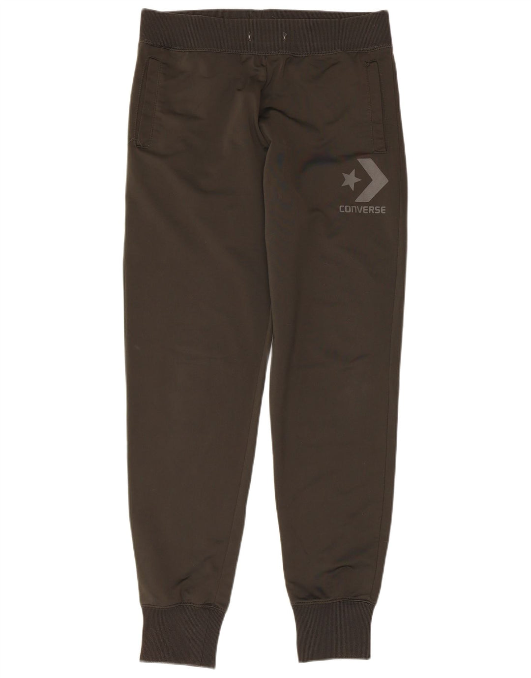 CONVERSE Pantaloni de trening grafic pentru femei Joggeri UK 14 Gri mediu