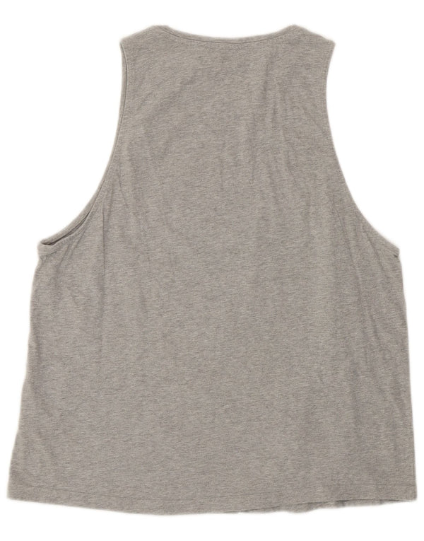 Vesta grafică Adidas pentru femei Marea Britanie 16/18 Sport mare, gri din bumbac