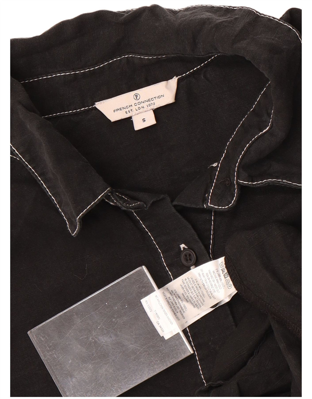 French Connection Rochie oversize pentru femei UK 10 Small Black