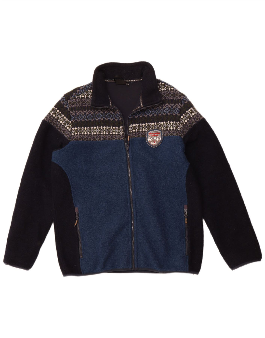 Jachetă fleece pentru bărbați CMP EU 54 2XL Albastru Poliester color bloc