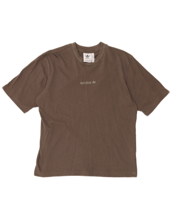Tricou pentru bărbați Adidas Top XS Maro Bumbac