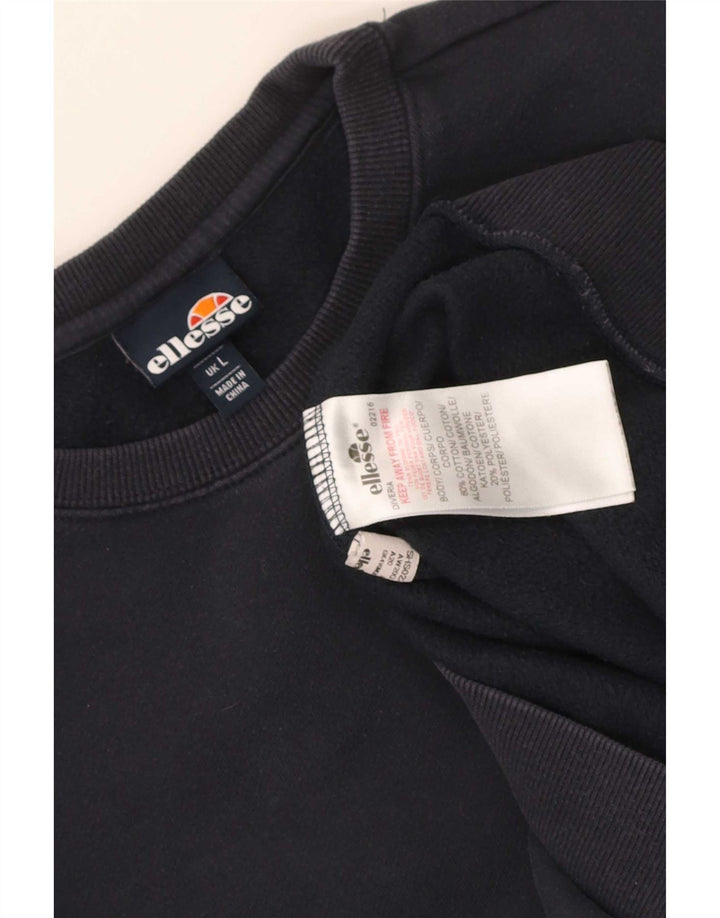 Hanorac pentru bărbați Ellesse Pulover mare din bumbac bleumarin