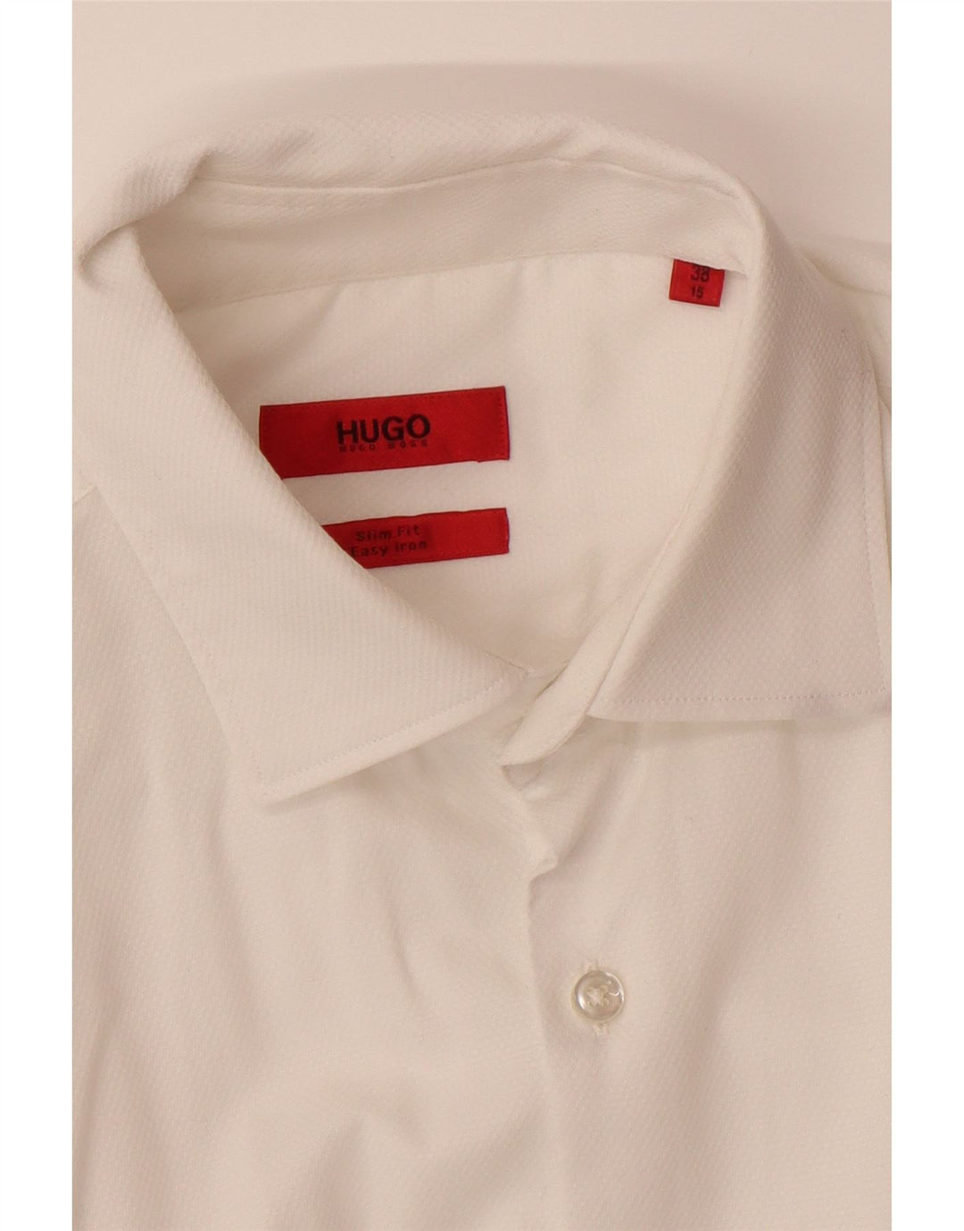 Cămașă pentru bărbați HUGO BOSS Slim Fit Mărimea 38 15 Medium Alb
