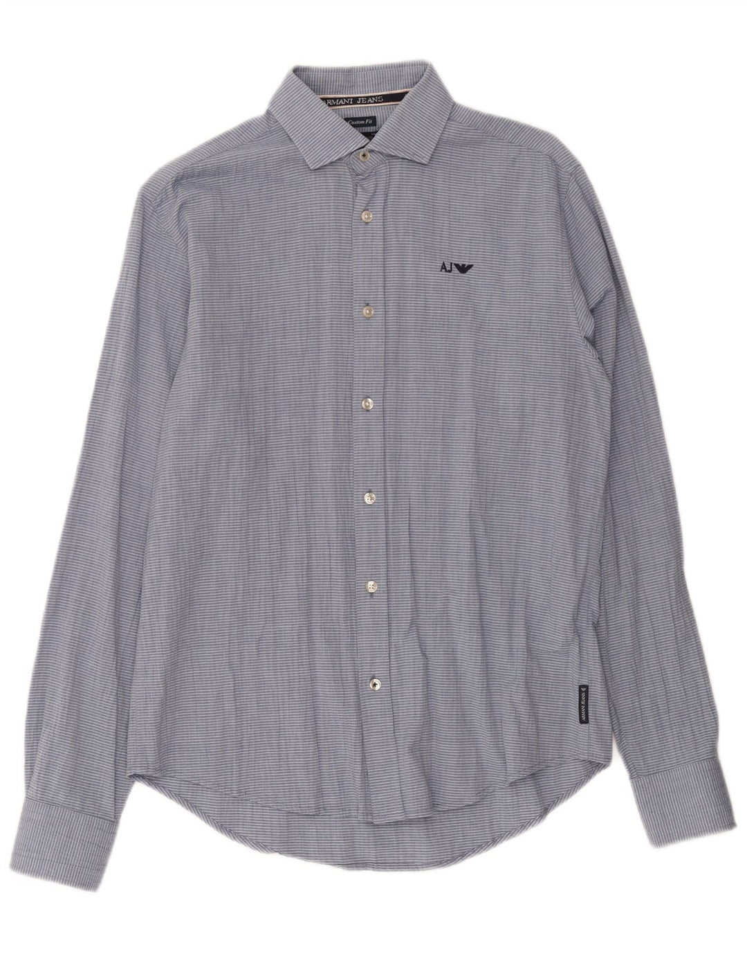 Cămașă personalizată pentru bărbați Armani Jeans, cu dungi albastre medii