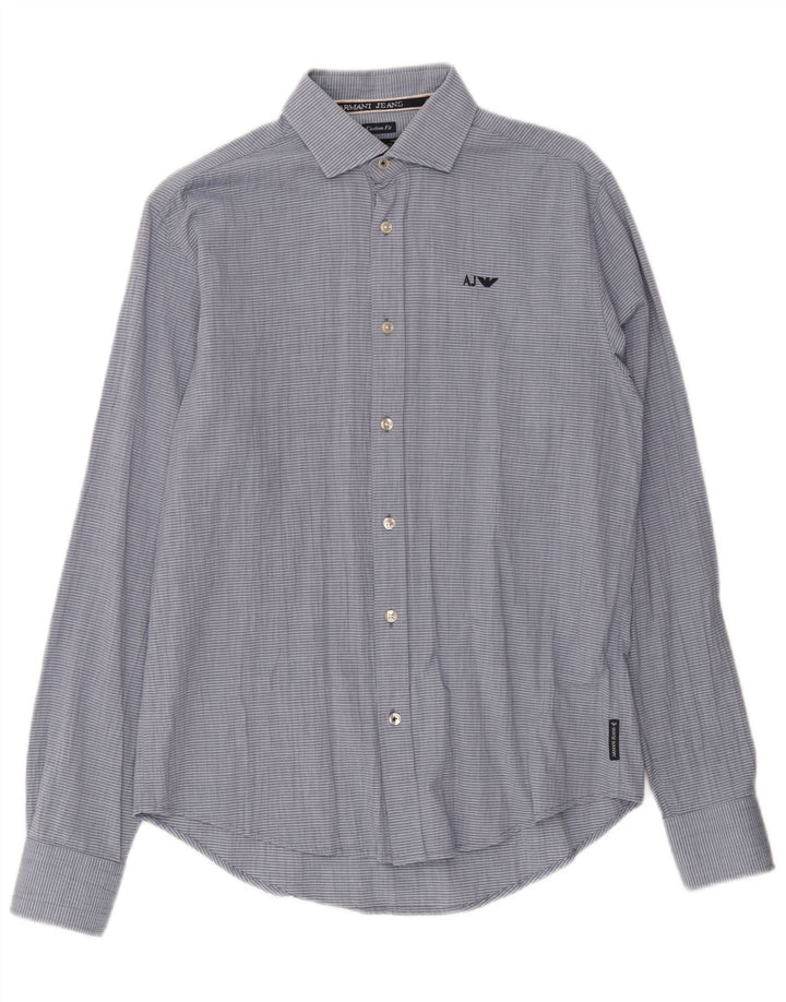 Cămașă personalizată pentru bărbați Armani Jeans, cu dungi albastre medii