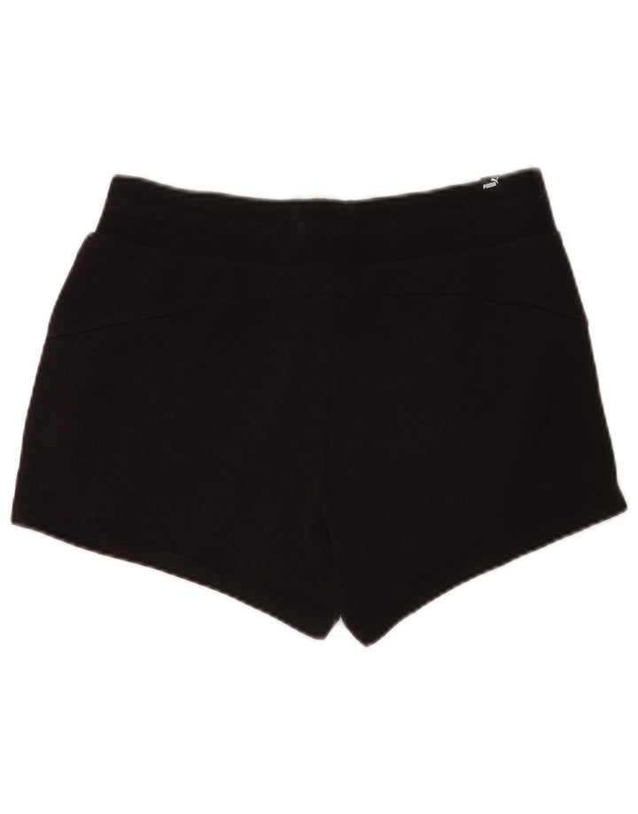 Pantaloni scurti sport Puma pentru femei UK 12, bumbac mediu negru