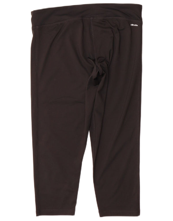 Leggings Adidas Climalite Capri pentru femei Marea Britanie 16/18 Poliester negru mare