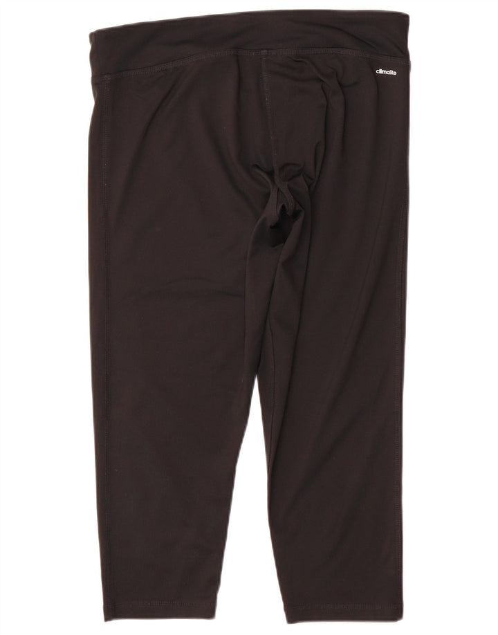 Leggings Adidas Climalite Capri pentru femei Marea Britanie 16/18 Poliester negru mare
