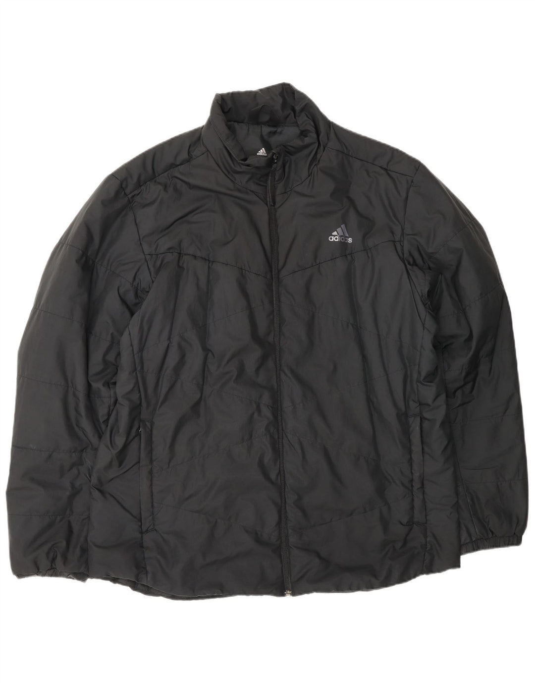 Jachetă căptușită pentru bărbați ADIDAS UK 42 XL Poliester negru
