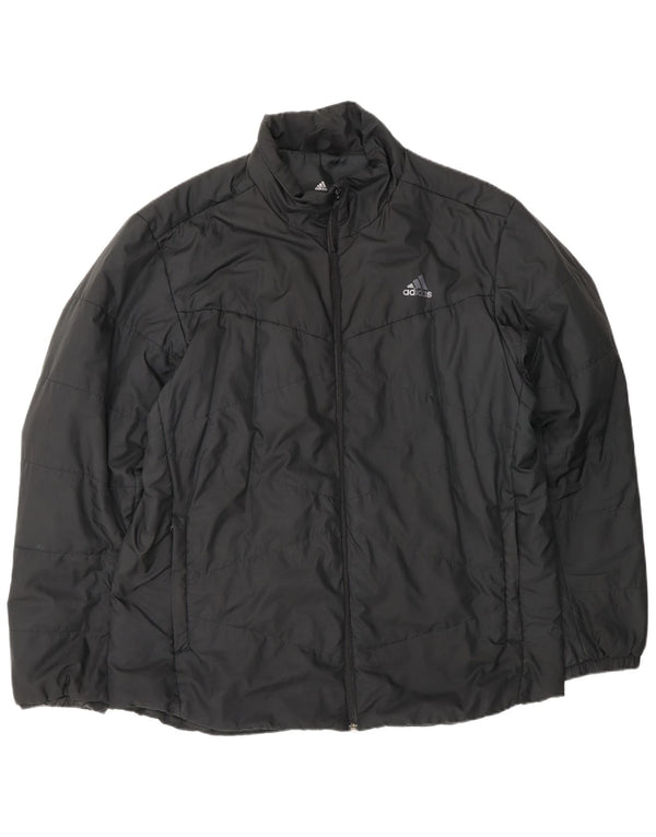 Jachetă căptușită pentru bărbați ADIDAS UK 42 XL Poliester negru