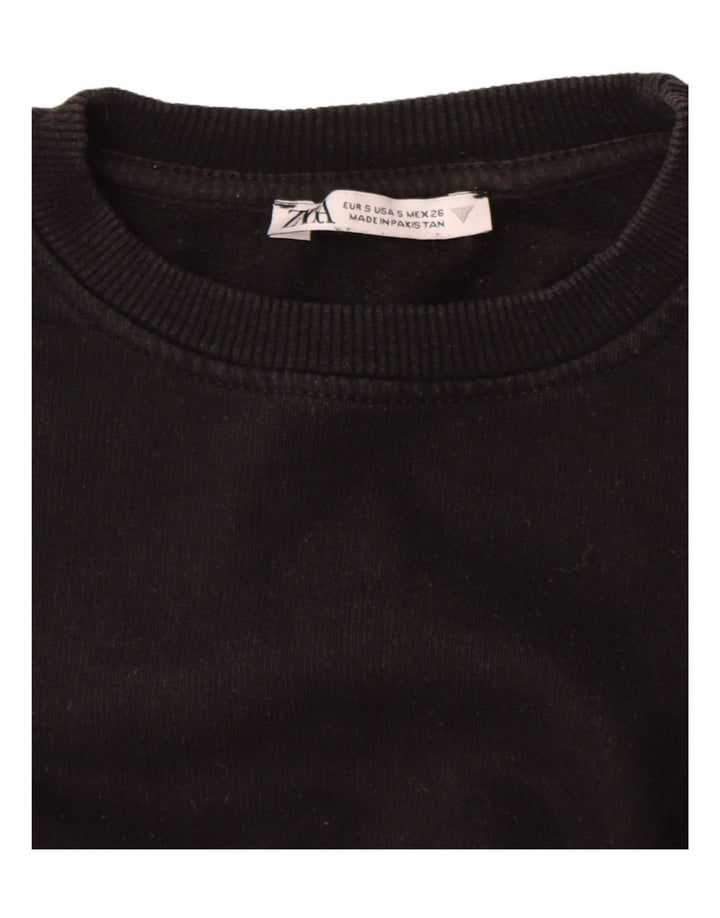 Pulover pentru femeie Zara Crop Pulover UK 10 Mic Negru