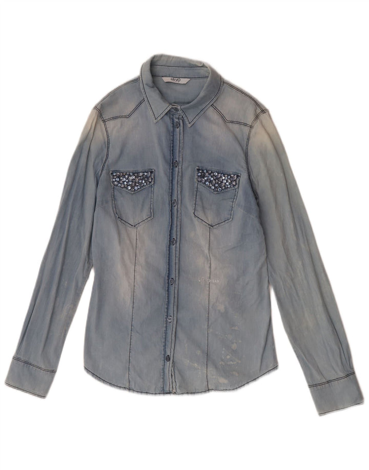 Cămașă de blugi pentru femei Liu Jo UK 12 Medium Blue