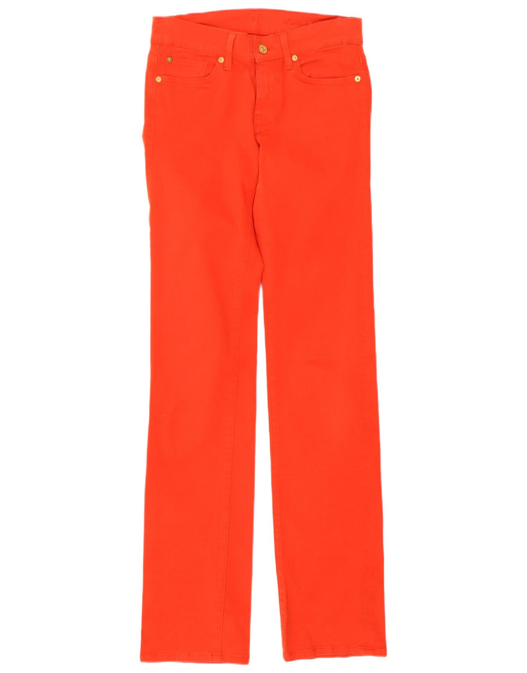 7 For All Mankind Blugi subțiri pentru femei W27 L33 Bumbac roșu