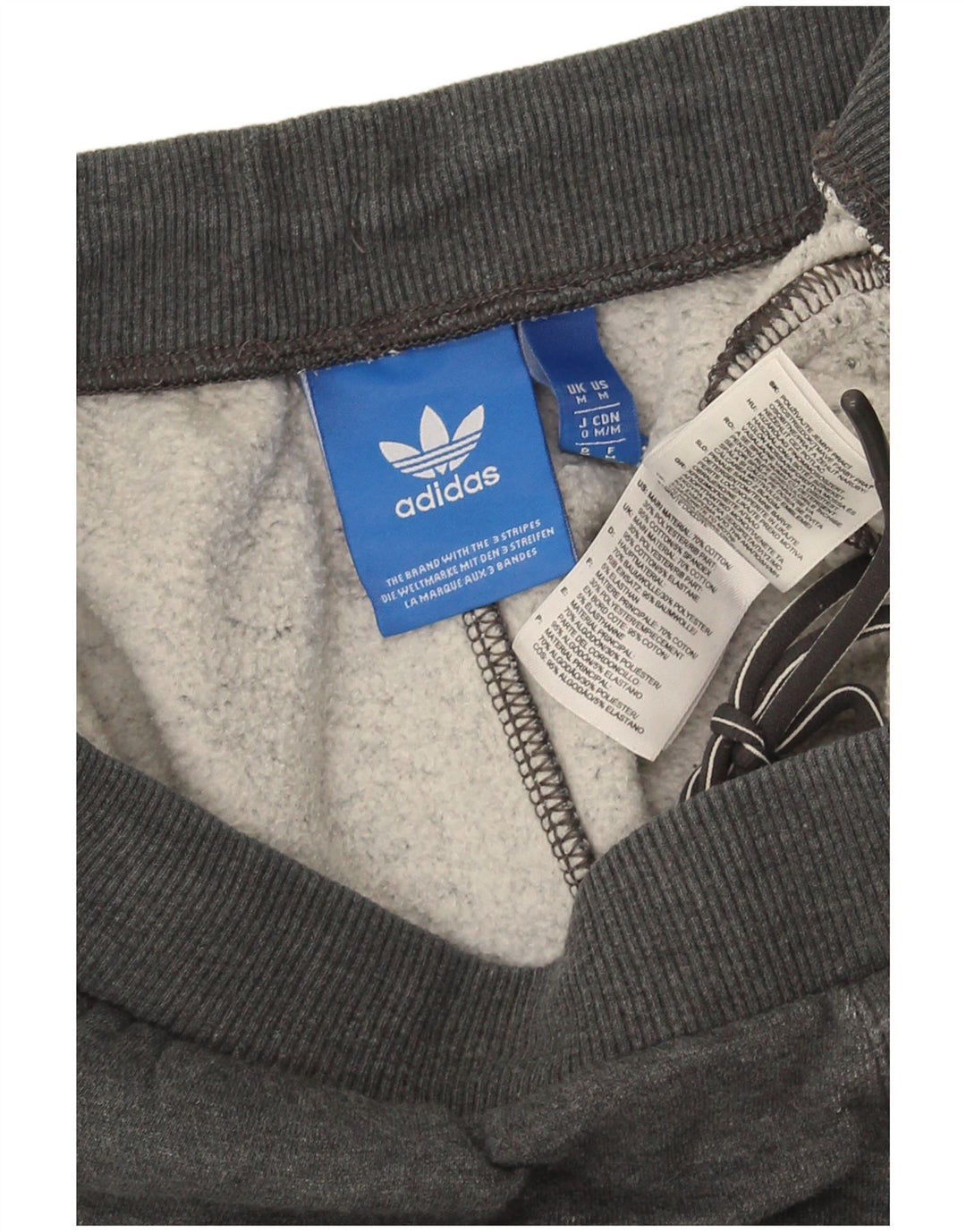 Pantaloni de trening Adidas pentru bărbați Joggeri din bumbac gri mediu