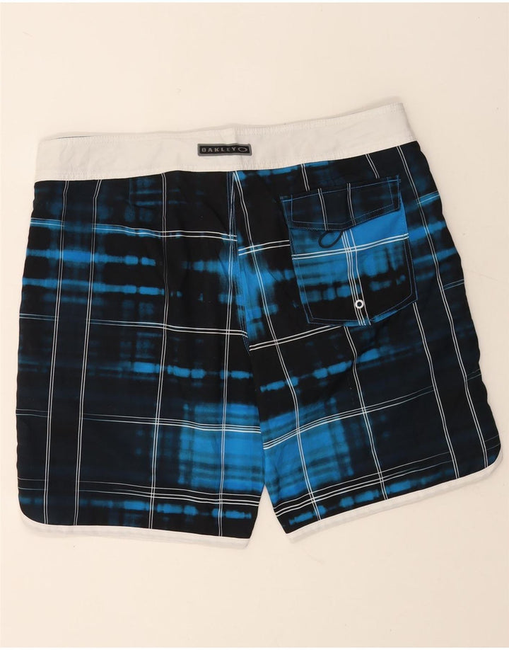 Pantaloni scurți de înot Oakley pentru bărbați, XL, poliester cu carouri bleumarin
