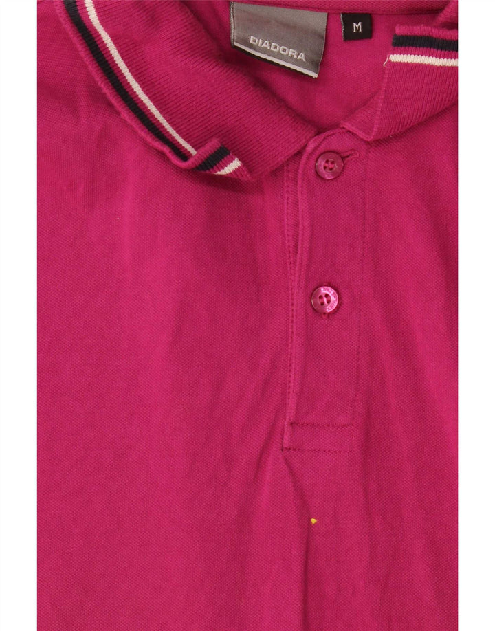 Tricou polo pentru bărbați Diadora, bumbac roz mediu
