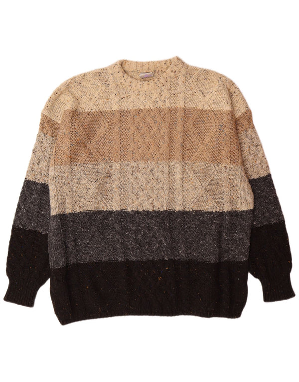 NOU FAST Pulover pentru bărbați cu gât crew, 2XL, multicolor, color block