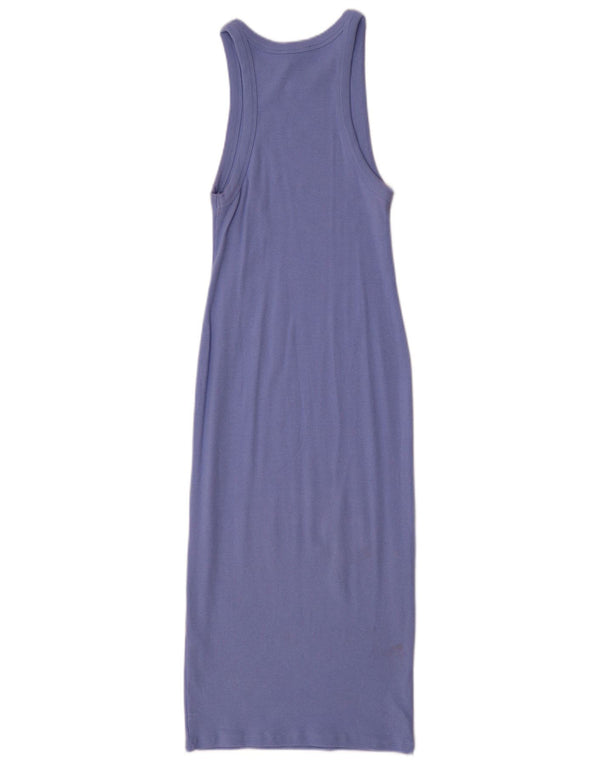 Rochie bodycon fără mâneci pentru femei Zara UK 12 bumbac violet mediu