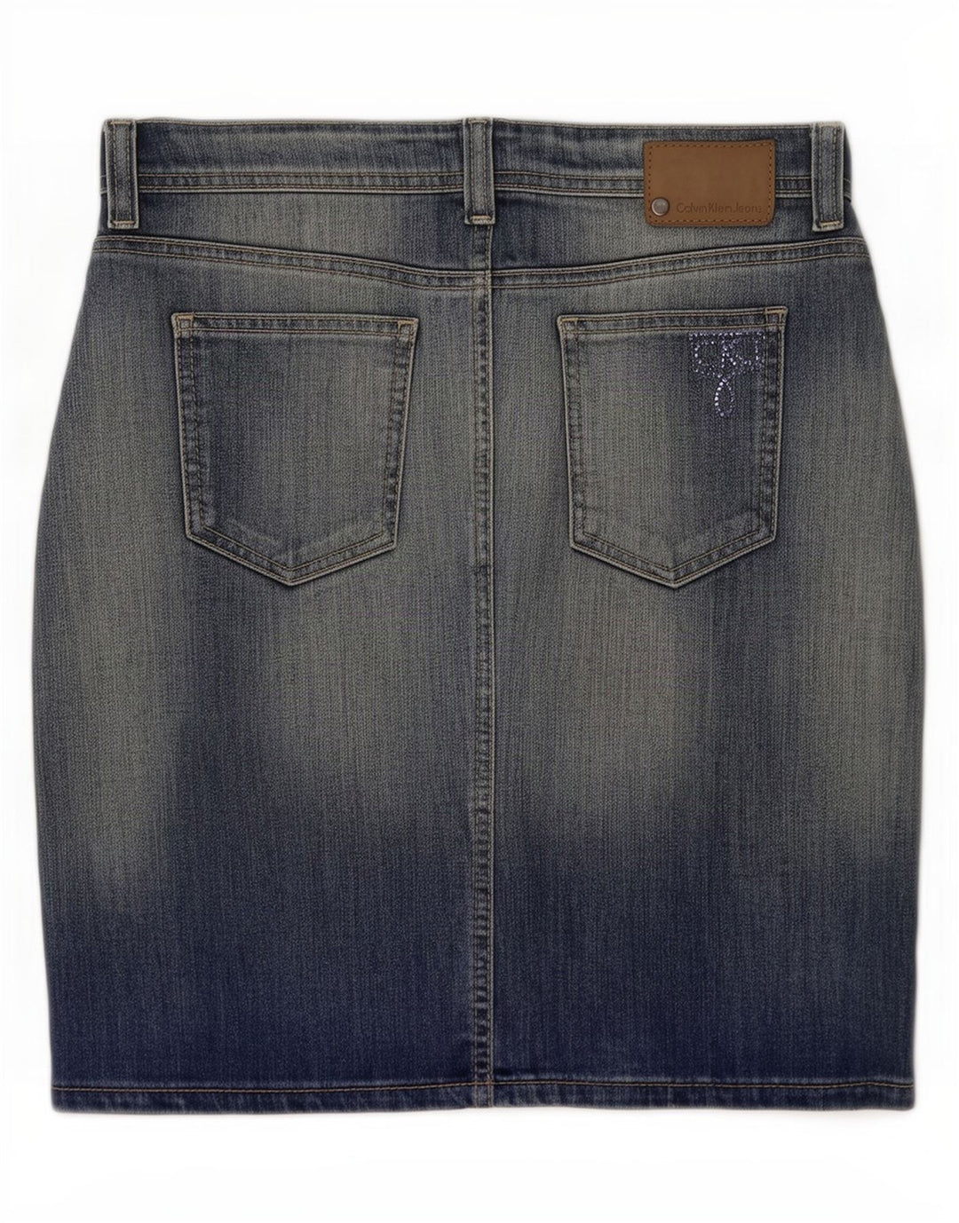 Fusta Denim Calvin Klein Femei Medium W29 Bumbac Albastru
