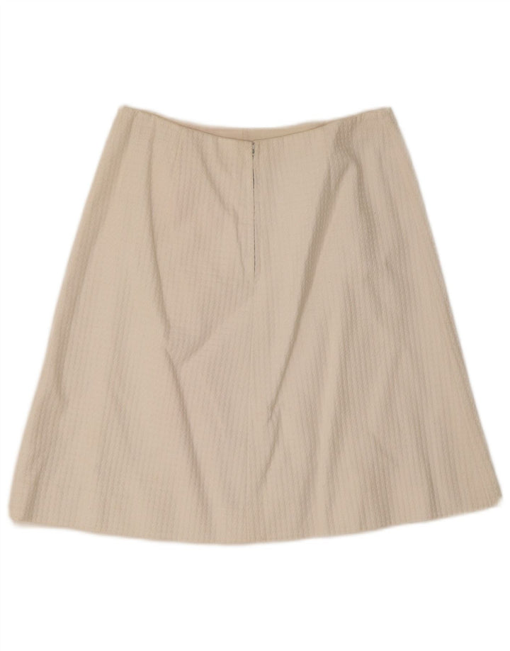 Fustă A-Line pentru femei Vintage IT 46 Large W28 White