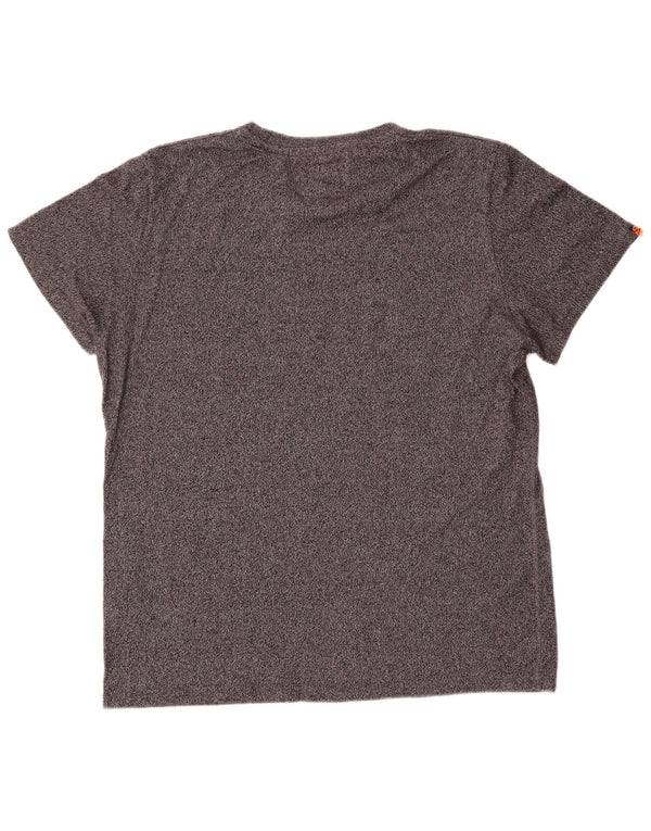 Tricou grafic pentru bărbați Superdry Top 2XL, bumbac cu pete gri