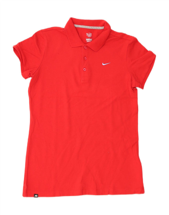 Tricou polo Nike pentru femei UK 16 mare bumbac roșu