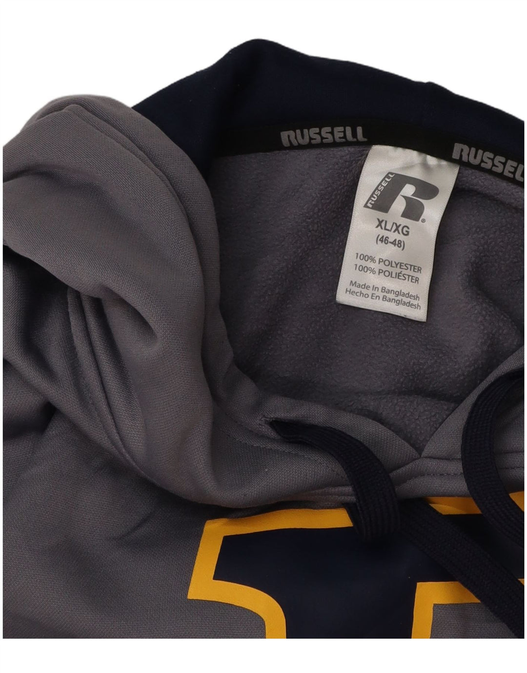 RUSSELL ATHLETIC Pulover cu glugă pentru bărbați UK 46/48 XL gri