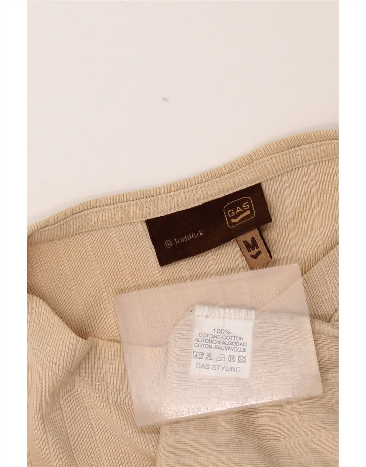 Gas Top pentru bărbați cu mânecă lungă, bumbac, bej mediu