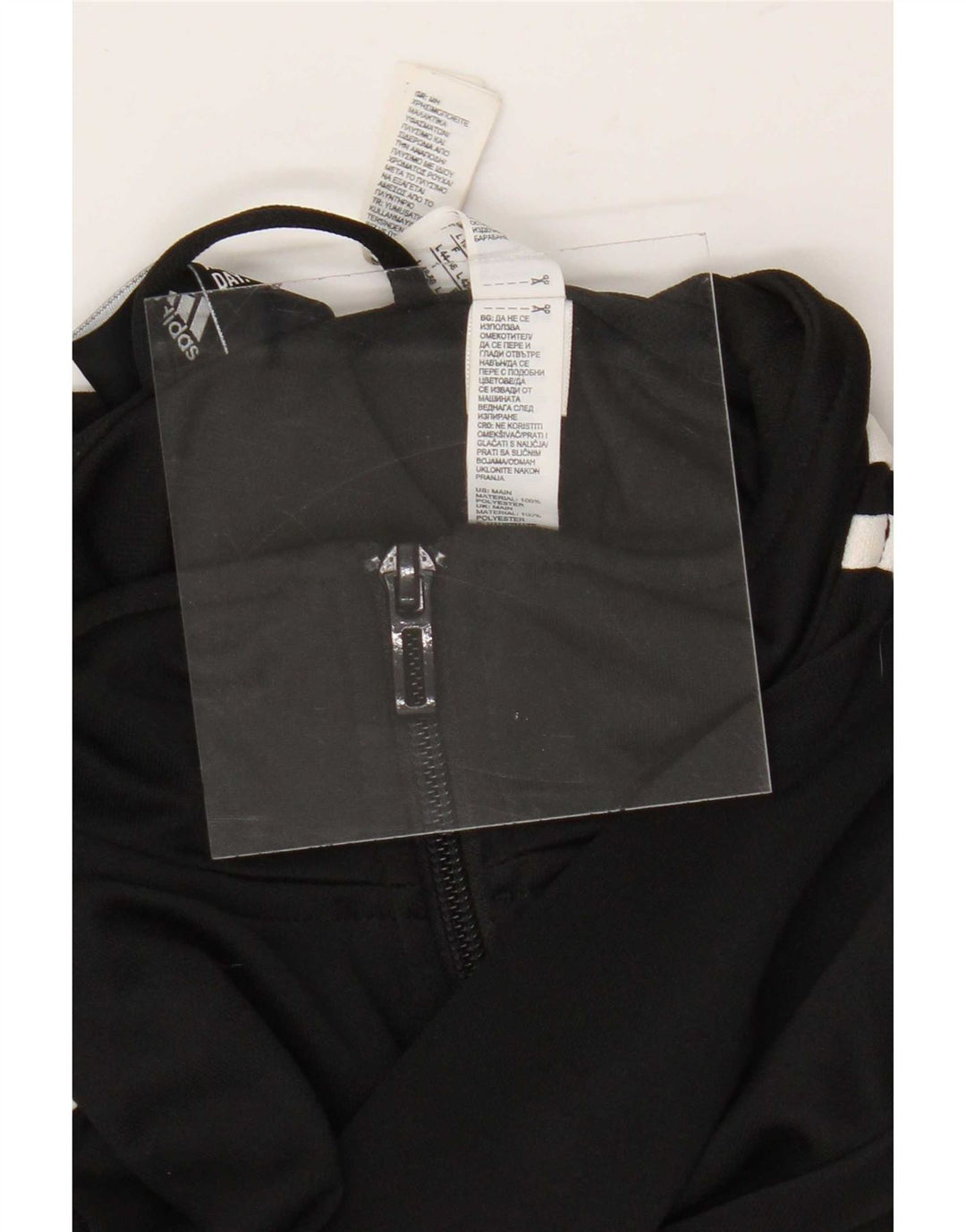 Jachetă de trening Adidas pentru femei UK 16/18 Poliester negru mare