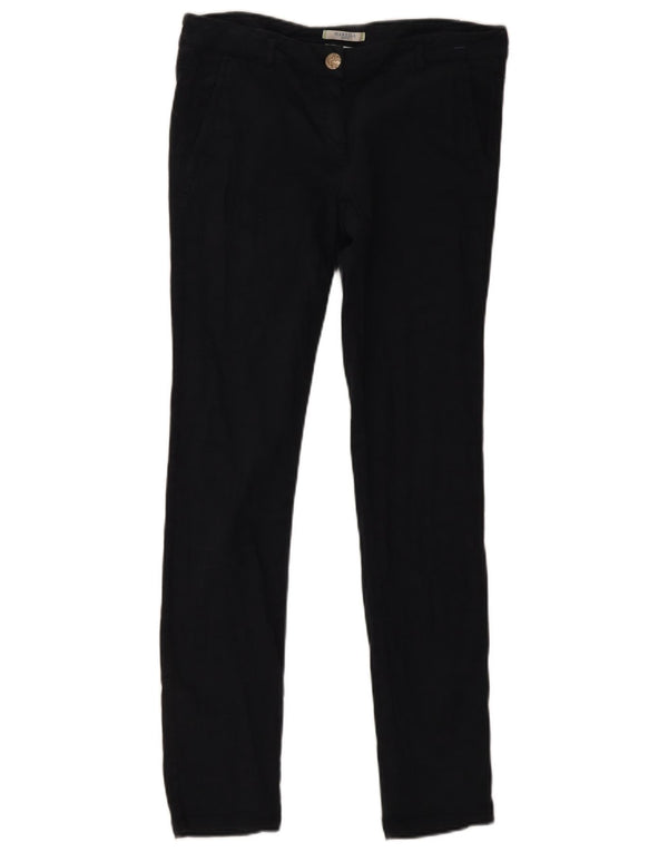Pantaloni chino skinny Marella pentru femei UK 14 Large W32 L32 Bumbac negru