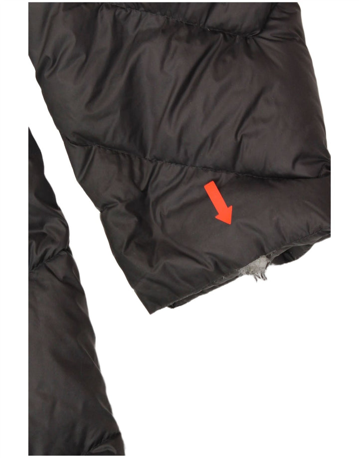 Palton căptușit cu glugă pentru femei MICHAEL KORS UK 18 XL nailon gri