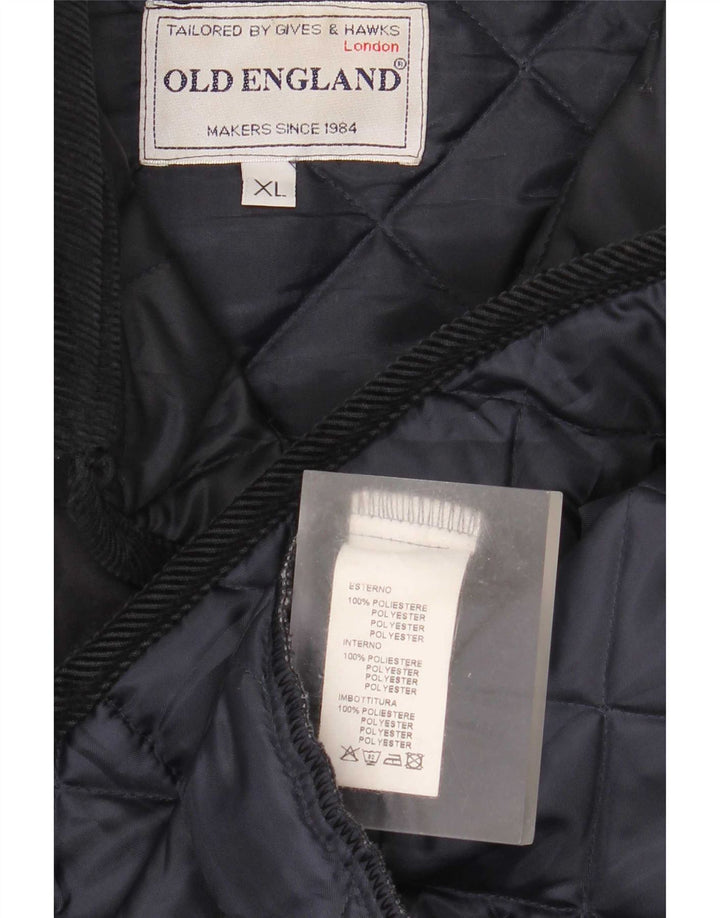 Jachetă matlasată pentru bărbați Old England UK 42 XL poliester bleumarin