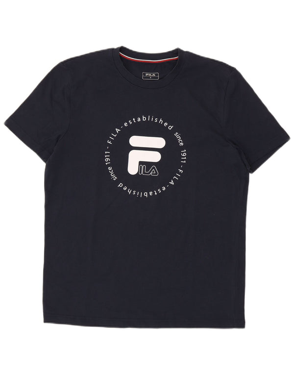 Tricou grafic pentru bărbați FILA Top Mic Bleumarin