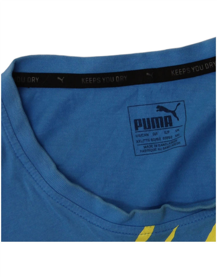 Tricou grafic pentru bărbați Puma Top 2XL Albastru