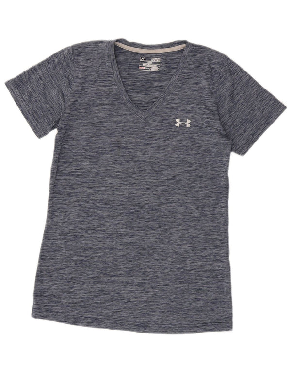 Tricou Under Armour pentru femei Heat Gear Top UK 12 Medium Bleumarin Flecked