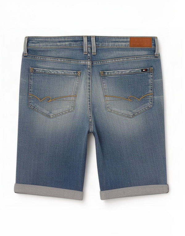 Tommy Hilfiger Womens Milan Distressed Denim Shorts Medium W30 Blue