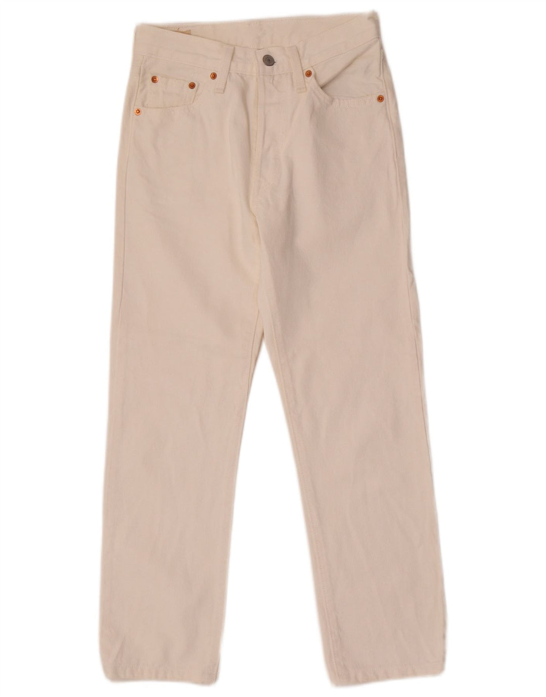 Blugi drepti 501 Levi's pentru femei W26 L26 alb